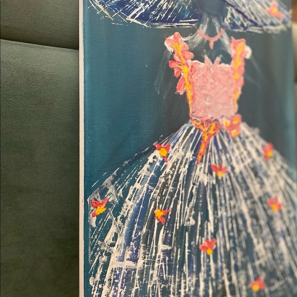 Abstract girl painting